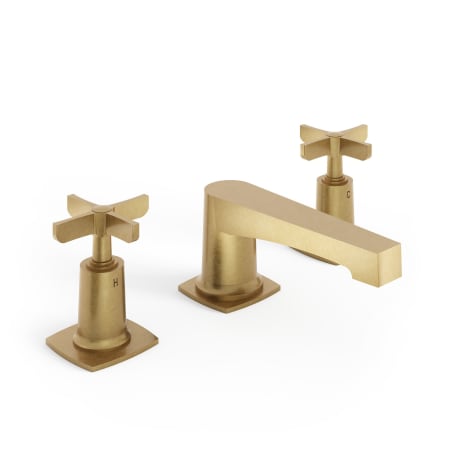 Watermark H-Line 115 1.2 GPM Widespread Bathroom Faucet with Pop-Up Drain Assembly Aged Brass (Living)