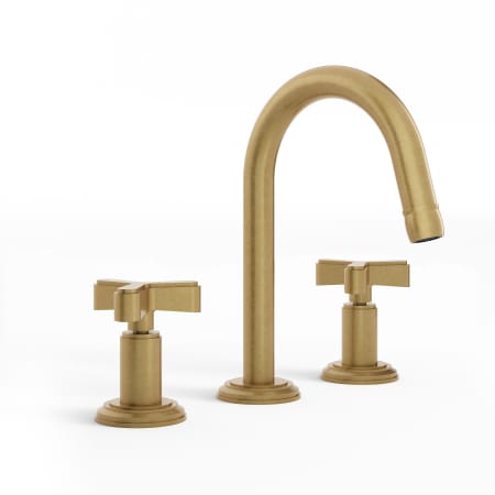 Watermark Anika 30 1.2 GPM Widespread Bathroom Faucet with Pop-Up Drain Assembly Aged Brass (Living)