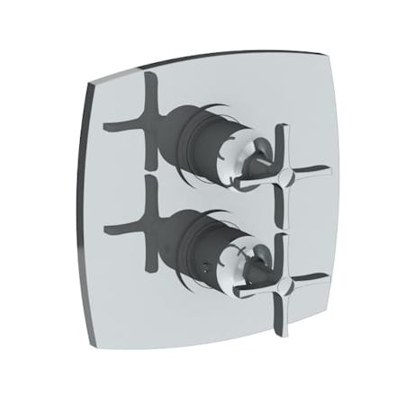 Watermark H-Line 115 7-1/2" Wall Mounted Thermostatic Shower Trim with Built-In Control Polished Chrome
