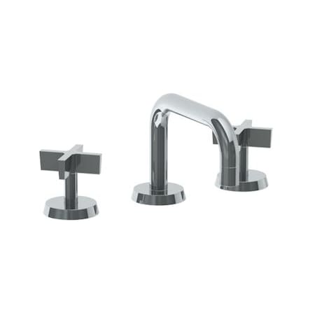 Watermark 1.2 GPM Deck Mounted 3 Hole Square Lavatory Set Polished Nickel