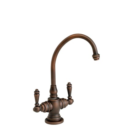 Waterstone Hampton 1.1 GPM Hot / Cold Water Dispenser Faucet with Lever Handles Unlacquered Polished Brass