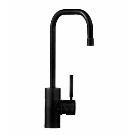Waterstone Fulton 1.75 GPM Single Hole Bar Faucet with Lever Handle Matte Black