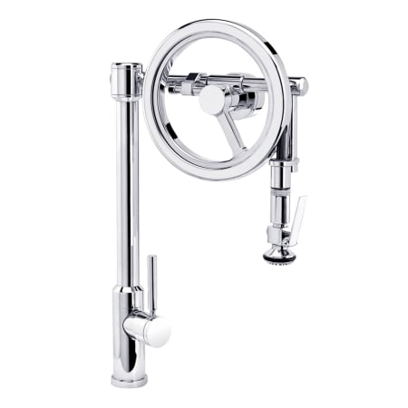 Waterstone Endeavor 1.75 GPM Single Hole Pull Down Kitchen Faucet with Lever Handle Chrome