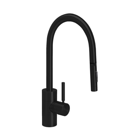 Waterstone Contemporary 1.75 GPM Single Hole Toggle Pull Down Kitchen Faucet with Lever Handle Matte Black