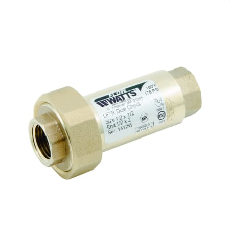 Watts 1/2 X 1/2" Lead Free Residential Dual Check Valve With Union Female NPT Inlet X Female NPT Outlet N/A