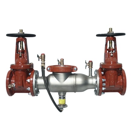 Watts 994 Series 3" Reduced Pressure Zone Assembly with Outside Stem and Yoke Resilient Seated Gate Valves Stainless Steel
