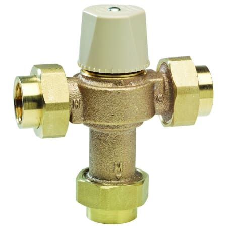 Watts 3/4" Lead Free Thermostatic Mixing Valve with Threaded Union End Connection and Adjustable 80-120 Degrees Fahrenheit Outlet N/A