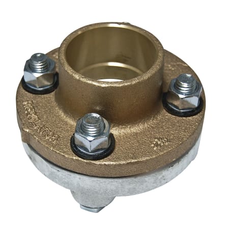 Watts 3" Lead Free Dielectric Galvanized Iron Flange Pipe Fitting With Brass Tailpiece and Iron Pipe Thread To Copper Solder Joint N/A