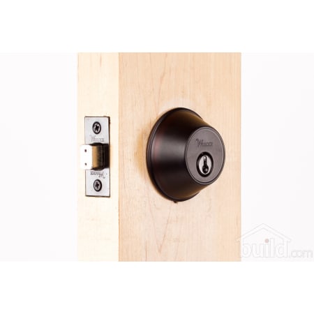 300 Series 371 Keyed Entry Deadbolt Outside Angle View