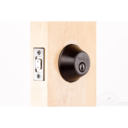 300 Series 372 Keyed Entry Deadbolt Outside Angle View