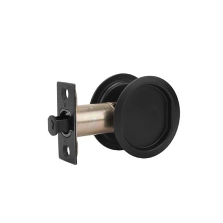 Weslock Round Passage Sliding Pocket Door Pull Black