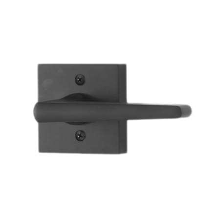 Weslock Philtower Single One Side Non-Turning Dummy Door Lever with Square Rose from the Transitional Collection Matte Black