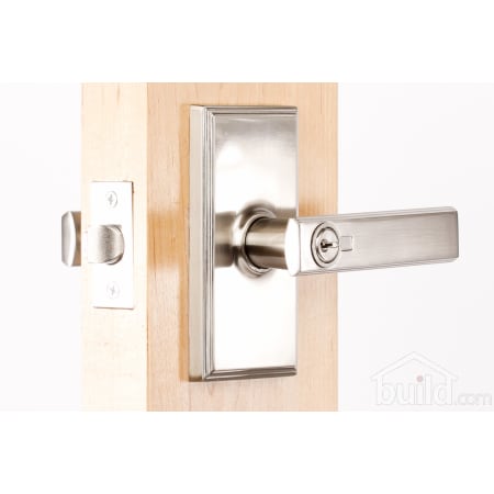 Utica Series 3740P Keyed Entry Lever Set Outside Angle View