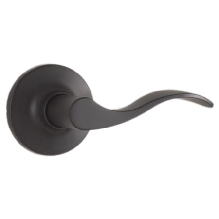 Weslock New Haven Passage Door Lever Set with Round Rose Matte Black