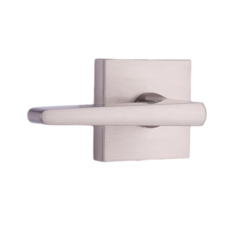 Weslock Philtower Single One Side Non-Turning Dummy Door Lever with Square Rose from the Transitional Collection Satin Nickel