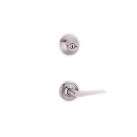 Weslock Double Cylinder Interior Pack Featuring an Urbana Lever from the Traditionale Collection Satin Nickel