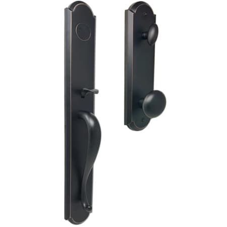 Weslock Philbrook Dummy Handleset with Impresa Knob Oil Rubbed Bronze