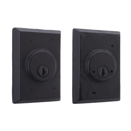 Weslock Solid Bronze Grade 2 Double Cylinder Square Deadbolt from the Molten Bronze Collection Oil Rubbed Bronze
