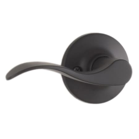 Weslock New Haven Left Handed Non-Turning One-Sided Dummy Door Lever with Round Rose Matte Black