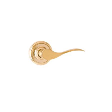Weslock Single Cylinder Left Handed Interior Pack Featuring a Bordeau Lever from the Traditionale Collection Polished Brass