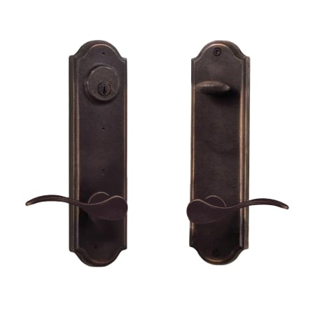 Weslock Tramore Dummy Set with Left Handed Carlow Levers Oil Rubbed Bronze
