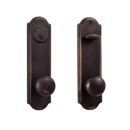 Weslock Tramore Dummy Set with Right Handed Wexford Knobs Oil Rubbed Bronze