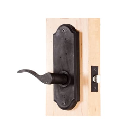 Carlow Series 7210H-LH Privacy Lever Set Outside Angle View