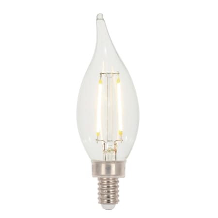 Westinghouse Pack of (6) 3.3 Watt Dimmable CA11 Candelabra (E12) LED Bulbs- 300 Lumens, 2700K, and 80CRI Clear