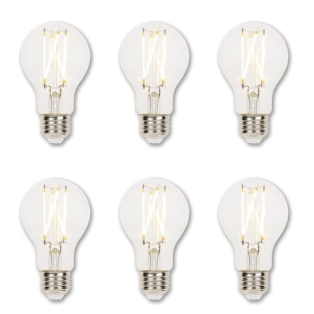 Westinghouse Pack of (6) 9 Watt Dimmable A19 Medium (E26) LED Bulbs Clear