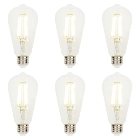Westinghouse Pack of (6) 10 Watt Dimmable ST20 Medium (E26) LED Bulbs- 1100 Lumens, 2700K, and 90CRI Clear