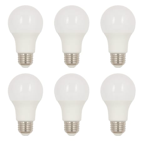 Westinghouse Pack of (6) 9 Watt A19 Medium (E26) LED Bulbs- 800 Lumens, 4000K, and 80CRI Soft White