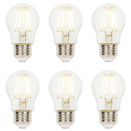 Westinghouse Pack of (6) 4.5 Watt Dimmable A15 Medium (E26) LED Bulbs - 470 Lumens, 2700K, and 80CRI Clear