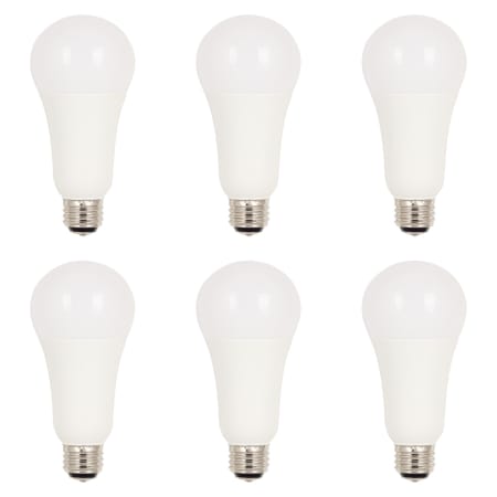Westinghouse Pack of (6) 21 Watt A21 Medium (E26) LED Bulbs- 2150 Lumens, 2700K, and 80CRI Soft White