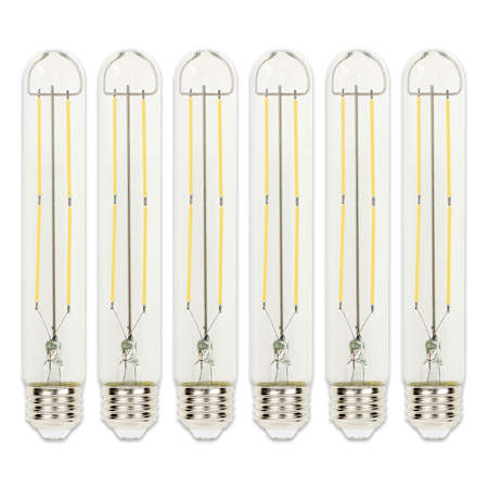 Westinghouse Pack of (6) 5 Watt Dimmable T9 Medium (E26) LED Bulbs- 600 Lumens, 2700K, and 80CRI Clear