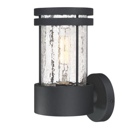 Westinghouse Mosley 6" Tall Outdoor Wall Sconce Textured Black