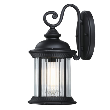 Westinghouse New Haven 14" Tall Outdoor Wall Sconce Textured Black