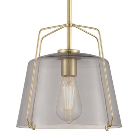 Westinghouse Hallein 11" Wide Pendant Champagne Brass