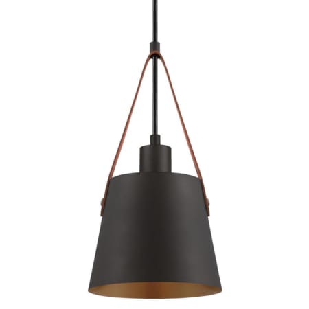 Westinghouse Pasco 7" Wide Mini Pendant Black-Bronze