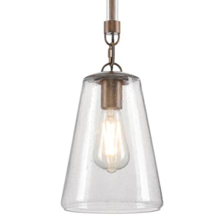 Westinghouse Biloxi 7" Wide Mini Pendant Barnwood