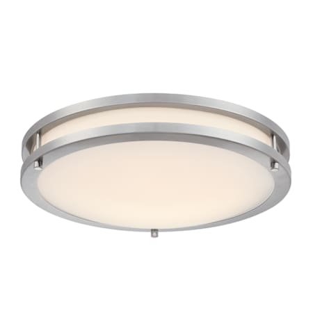 Westinghouse Lauderdale 16" Wide LED Flush Mount Bowl Ceiling Fixture Brushed Nickel