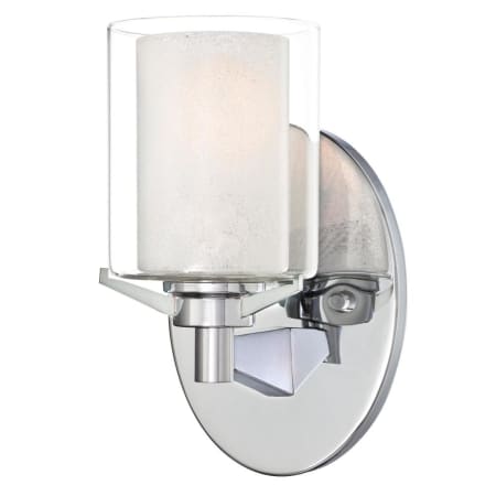 Westinghouse Glenford Single Light 5-5/16" Wide Bathroom Sconce Chrome