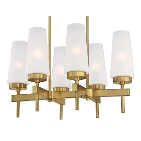 Westinghouse Chaddsford 6 Light 23" Wide Chandelier Champagne Brass