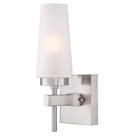 Westinghouse Chaddsford Single Light 6" Wide Bathroom Sconce Brushed Nickel