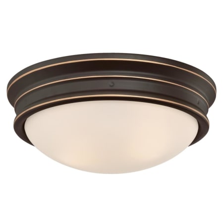Westinghouse Meadowbrook 2 Light 13" Wide LED Flush Mount Bowl Ceiling Fixture Oil Rubbed Bronze / Highlights