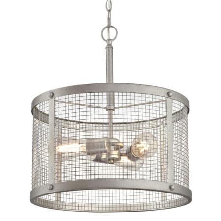 Westinghouse Emmett 3 Light 17" Wide Cage Pendant Galvanized Steel