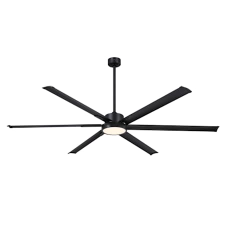 Westinghouse Hudson Yards 80" 6 Blade Industrial Indoor / Outdoor Dimmable LED Ceiling Fan with Remote Matte Black