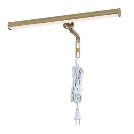 Westinghouse 15" Wide LED Plug-In Picture Light with Decorative Hinge Antique Brass