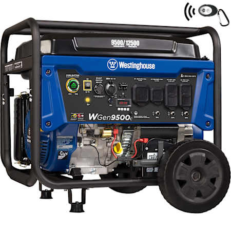 Westinghouse Power Equipment 9,500-Watt (120 / 240V) Electric Button / Recoil / Remote Start Gasoline Portable Generator with CO Sensor (CARB) N/A
