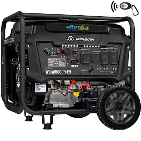 Westinghouse Power Equipment 9,500-Watt (120 / 240V) Electric Button / Recoil / Remote Start Multi-Fuel Portable Generator N/A