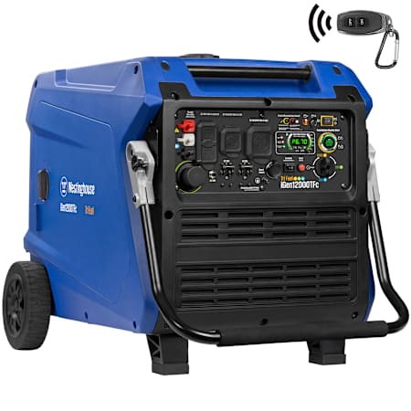 Westinghouse Power Equipment 9,000-Watt (120 / 240V) Electric Button / Recoil / Remote Start Tri-Fuel Portable Inverter Generator with CO Sensor N/A